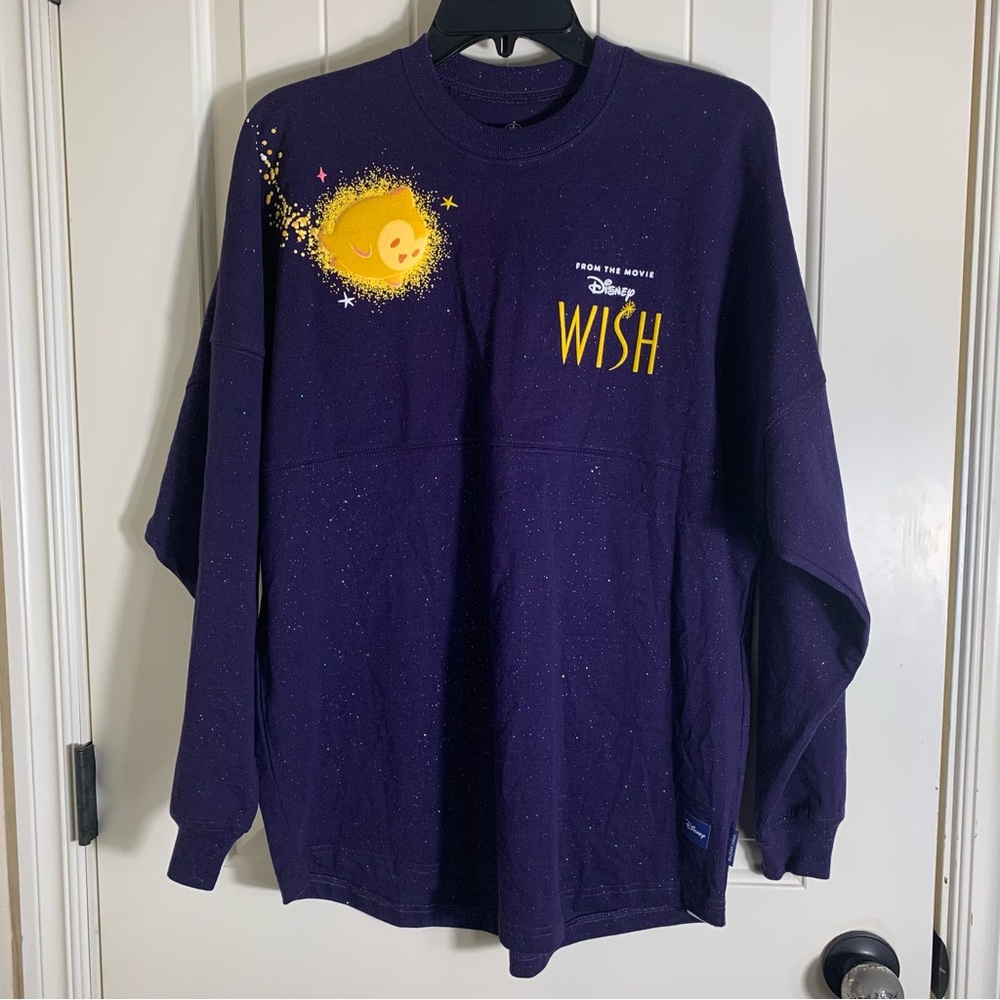 Disney Wish Purple Spirit Jersey With Sparkle Size Small NWOT